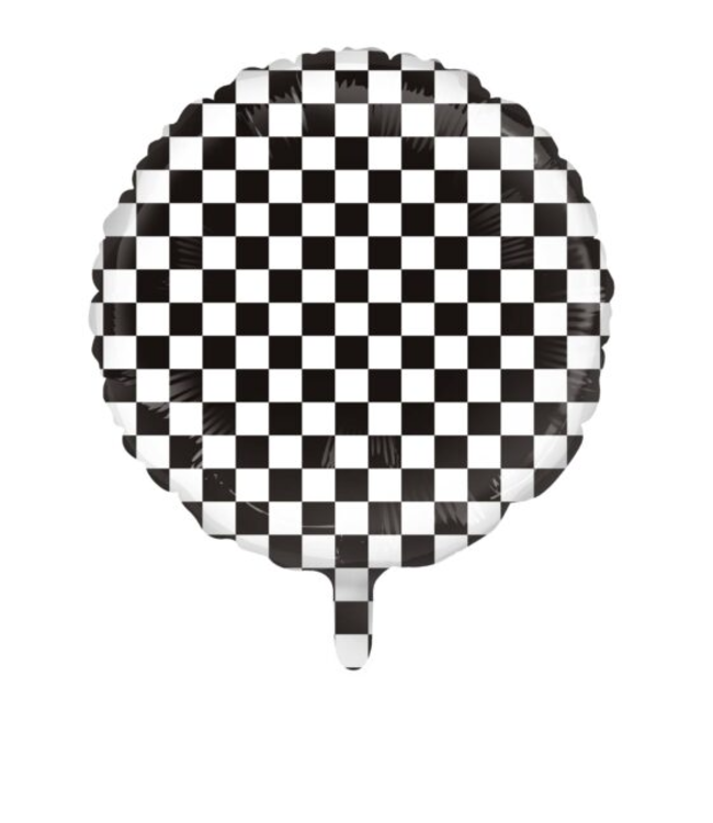 Folieballon race vlag auto| 46cm