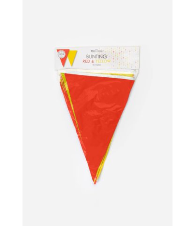 Vlaggenlijn rood geel XXL | 10m