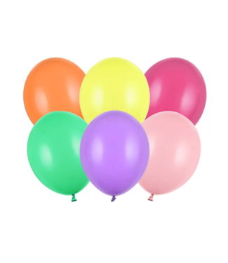 PartyDeco Ballonnen kleurenmix  | Felle kleuren | 50 stuks