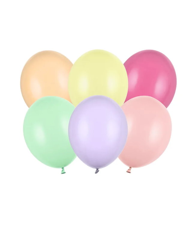PartyDeco Strong balloons pastelkleuren mix | 50 stuks