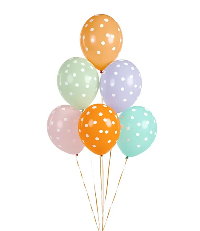 OUTLET Ballonnen stippen mix | 50 stuks