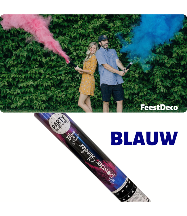Gender Reveal Powder shooter | Poederkanon | BLAUW
