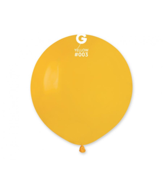 GeMar OUTLET Reuzeballon donkergeel 48cm - 1 stuk