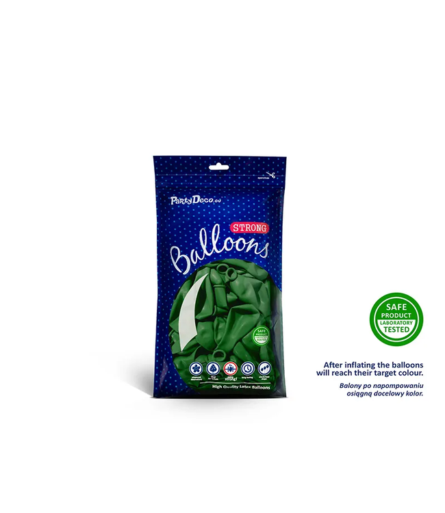 Ballonnen emerald groen MINI - zak 100 stuks