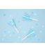 Feesttoeters blauw met franjes | 6 stuks
