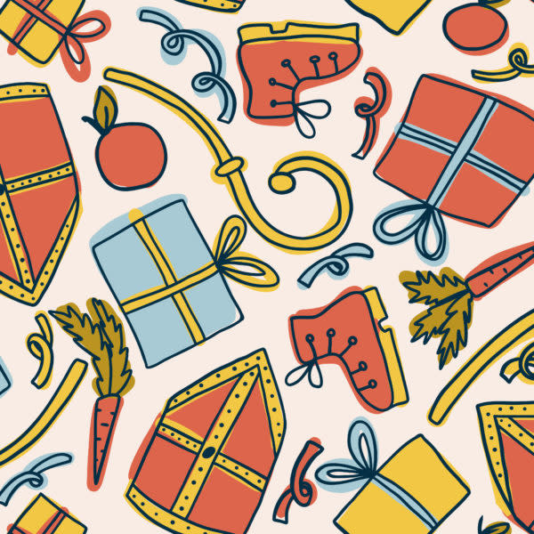 Cadeaupapier Sinterklaas 'Sinterklaas kapoentje'