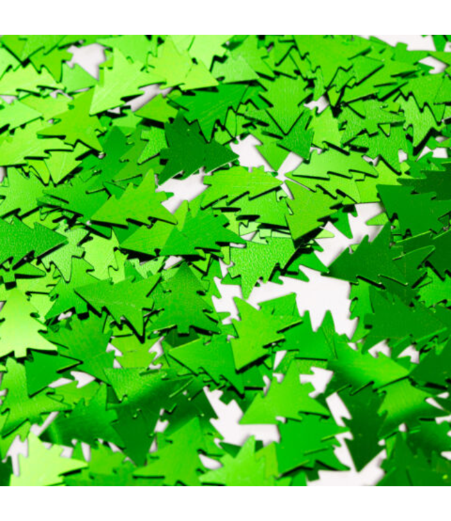OUTLET Tafelconfetti groene kerstbomen | 14 gram