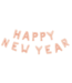 Folieballonnen 'Happy New Year' rosegoud | 41 cm