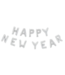 Folieballonnen 'Happy New Year' zilver | 41 cm