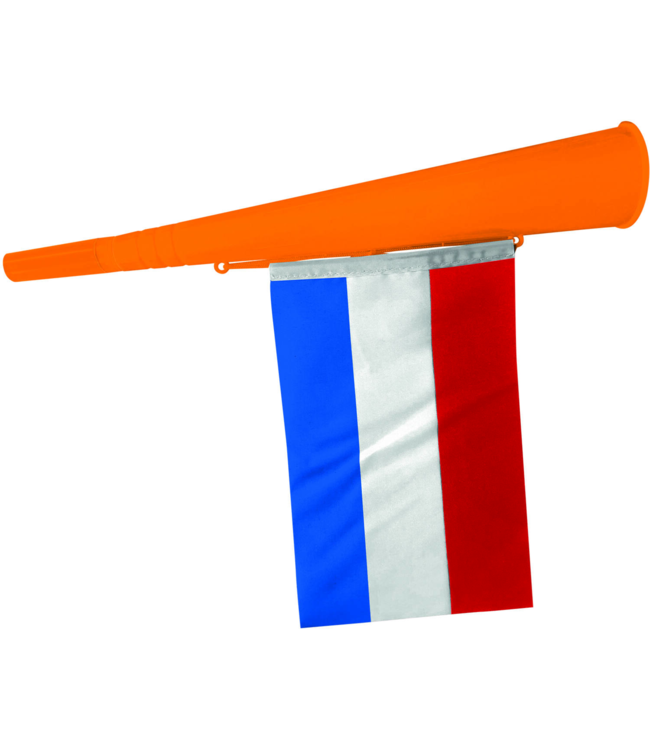 Folat Oranje toeter met Nederlandse vlag