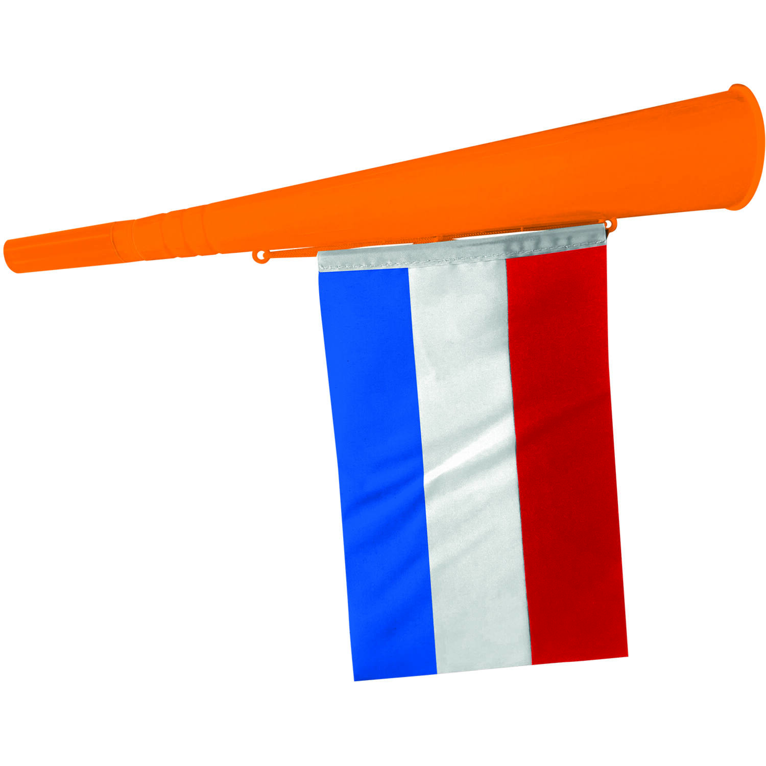 Oranje toeter met Nederlandse vlag