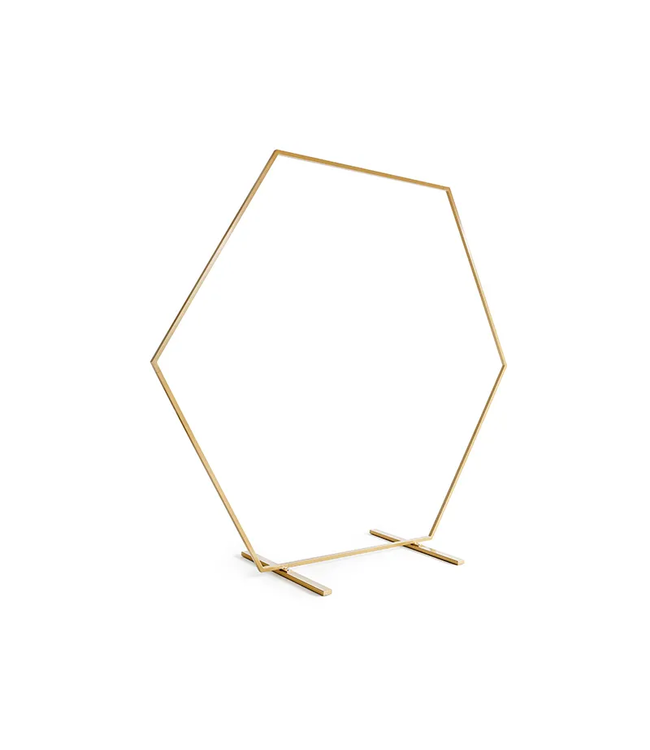 Gouden backdrop frame - Hexagon - 2x2 meter