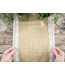 Tafelloper jute met kant | 0.28x2.75m