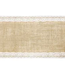 Tafelloper jute met kant | 0.28x2.75m