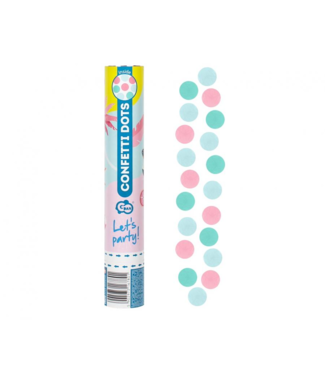 GoDan Confettikanon - pastel dots - 30 cm