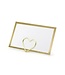 Plaatskaartjes met gouden frame - 10 stuks