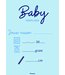 Baby voorspelkaarten blauw | 10 stuks