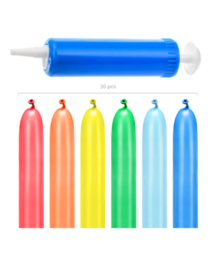 PartyDeco DIY kit Ballonnenhond | 30 ballonnen incl. pompje