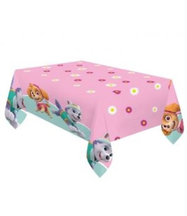 Tafelkleed Paw Patrol roze - 1.20 meter x 1.80 meter