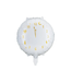 Folie Ballon Oud & Nieuw Klok | 45 cm | Wit