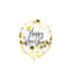 Confettiballonnen Happy New Year goud | 3 stuks