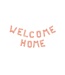 Folieballon 'Welcome home' - rosé goud - 40cm