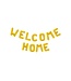 Folieballon 'Welcome home' goud | 40 cm x 2 meter