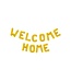 Globos Folieballon 'Welcome home' goud - 40 cm