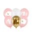 PartyDeco Ballonnen 1 | One Year | Roze | 6 stuks
