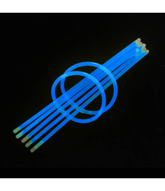 Blauwe glowsticks - 100 stuks