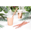 Papieren bekers rosegoud | 6 stuks