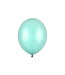Ballonnen mintgroen metallic - zak 100 stuks