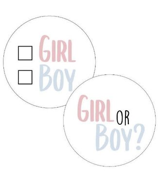 KP Stickers Girl or Boy? - zakje 20 stuks