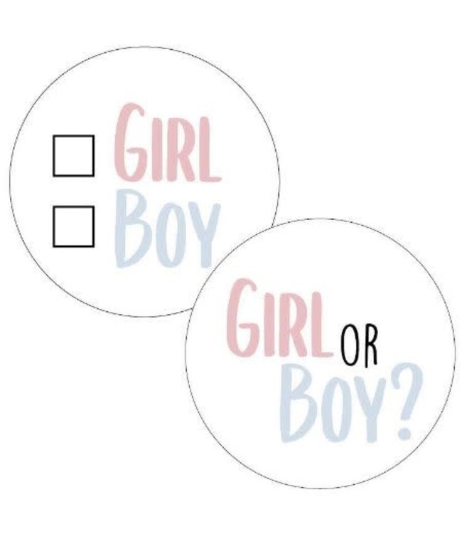 KP Stickers Girl or Boy? - zakje 20 stuks