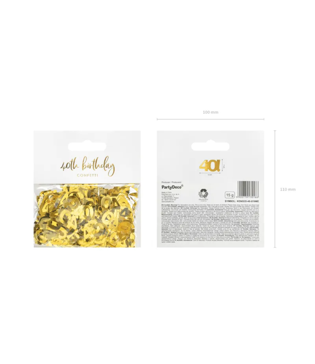 Confetti 40 | Goud | 15 gram