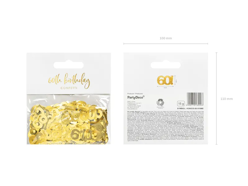 Confetti 60 | Goud | 15 gram