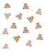 Houten confetti beertjes | doosje 13 gram