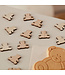 Houten confetti beertjes | doosje 13 gram