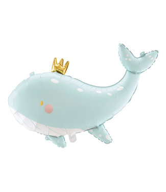 PartyDeco Folieballon walvis | 93x60 cm