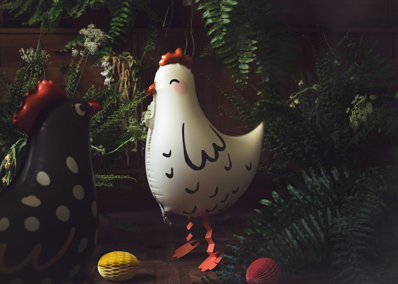 Folieballon kip | 48x60 cm
