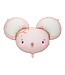 Folieballon muis lichtroze XL | 96x64 cm
