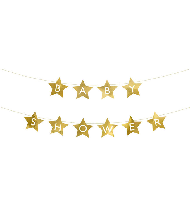 Slinger babyshower goud | 290 x 16.5 cm