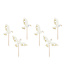 Cupcake toppers duif | 14.5 cm | 6 stuks