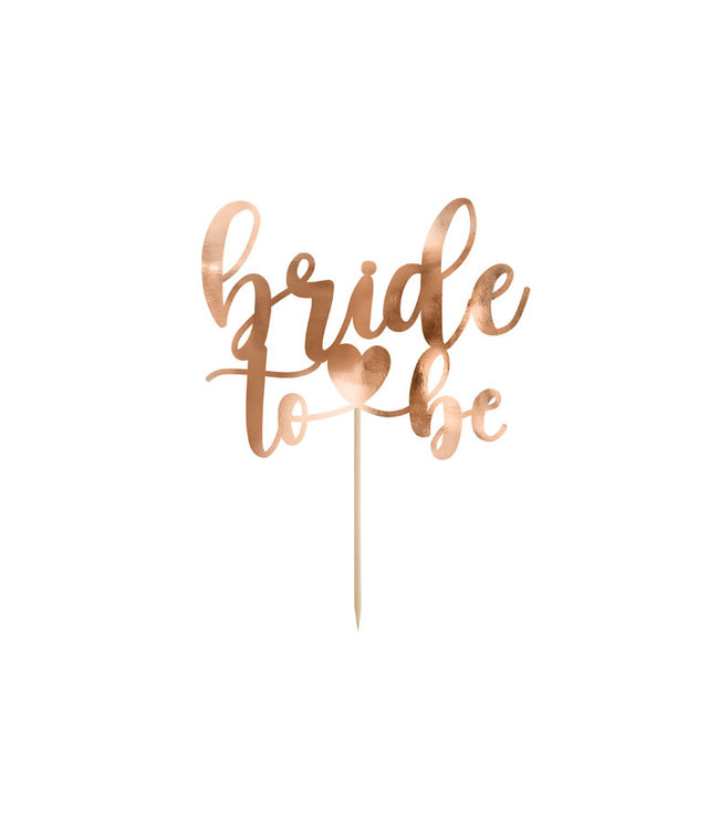Topper bride to be | rose goud | 17.5 cm