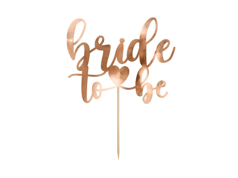 Topper bride to be | rose goud | 17.5 cm