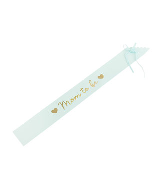 PartyDeco Sjerp Mom to be | Lichtblauw & Goud | 75 cm