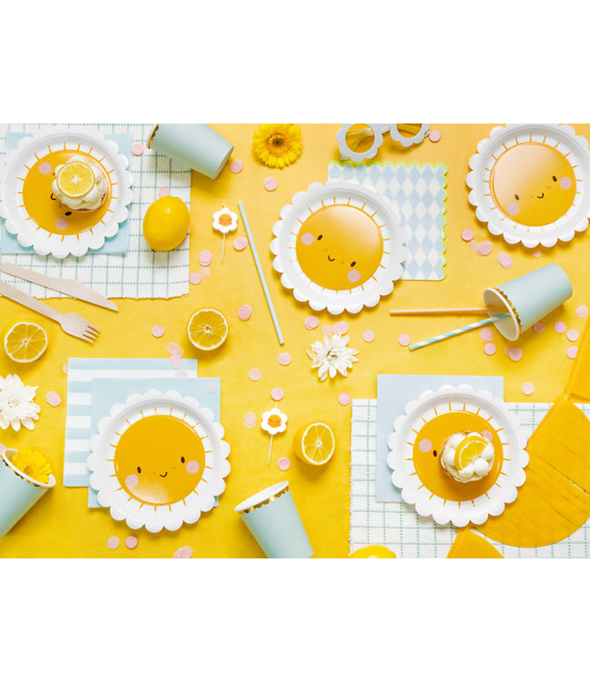 Bordjes zon | 18 cm | 6 stuks