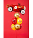 PartyDeco Ballonnen happy birthday auto race | 30 cm | 6 stuks