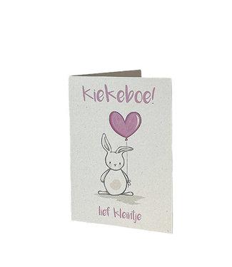 Aardkaart Aardkaart | Kiekeboe lief kleintje | roze