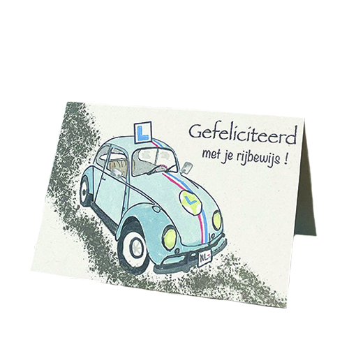 Aardkaart - Gefeliciteerd met je rijbewijs